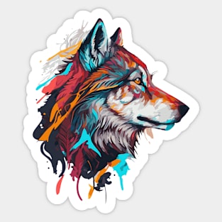 Wolf Face Sticker